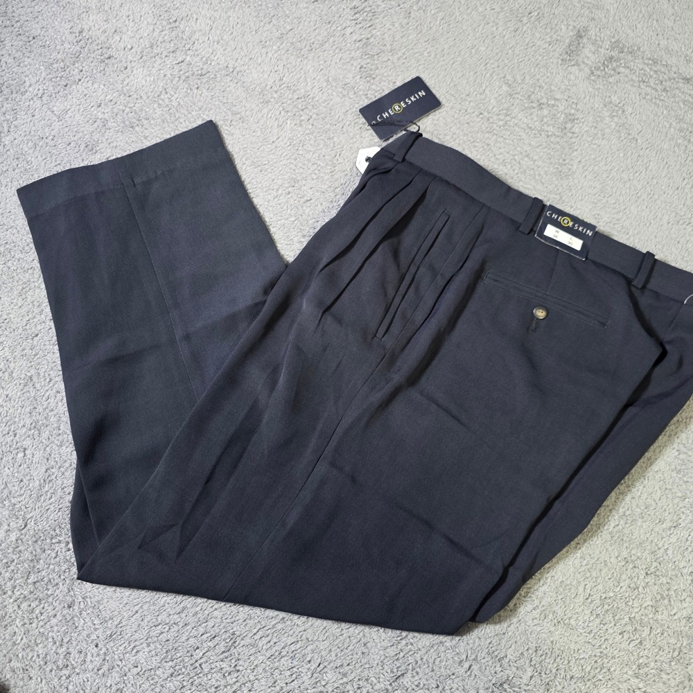 Chereskin‎ Mens 36x30 Dress Pants Graphite Gray Double Pleated Relaxed Fit New